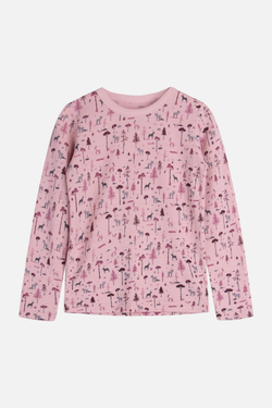 Hust & Claire Awo T-shorte m/mini print, ull 3366 Dusty rose - Hust & Claire