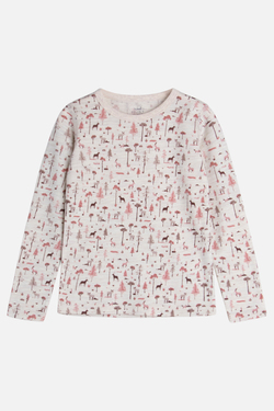Hust & Claire Awo T-shorte m/mini print, ull 3323 Ash Rose - Salg