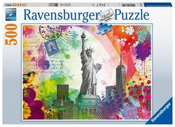 Ravensburger puslespill 500 New York postkort 500 biter - Ravensburger