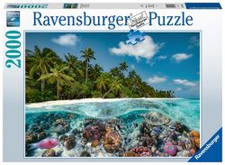 Ravensburger puslespill 2000 Maldivene, over og under vann 2000 biter - Ravensburger