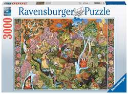 Ravensburger puslespill 3000 sol tegnets hage 3000 biter - Ravensburger