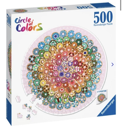 Ravensburger puslespill rundt 500 Circle Of Colors Donuts  500 biter - Ravensburger