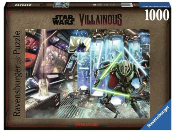 Ravensburger puslespill 1000 Star Wars Villainous General Grievous 1000 biter - Salg