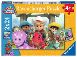 Ravensburger puslespill 2x24 Dinogården 2x24 - Ravensburger