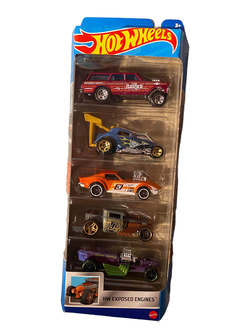 Hot Wheels Basics 5-pack Asst HW Exposed engines - Hot Wheels