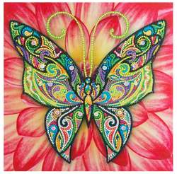 Canvas Diamond Painting sommerfugl Sommerfulg - Hobby