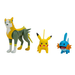 Pokemon battle figure set Pikachu, mudkip og bolund - pokèmon
