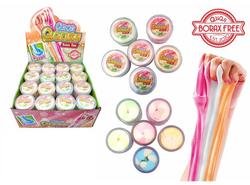Slime twin color Peach og kvit - Småvarer