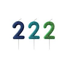 Kakelys - 2 Lys Blå - Tinka