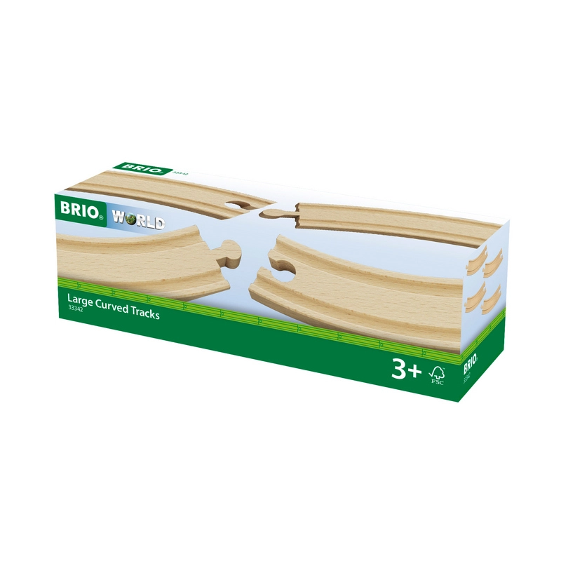 BRIO buede skinner 170 mm - 4 pk - 33342 4 pk - Brio