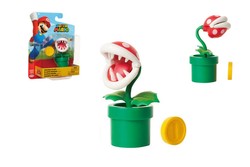 Super Mario W29 figur 10 cm Prianha Plant with coin - Super Mario