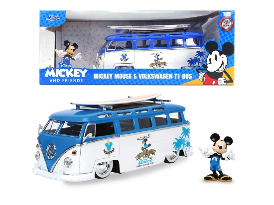 Mickey mouse & volksvagen T1 bus Mikke - Jada