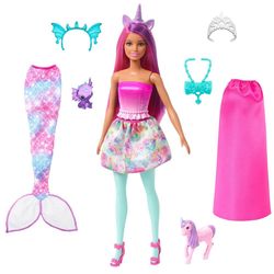 Barbie Dress Up Doll Mermaid with Fantasy Pets Dreamtopia - Barbie