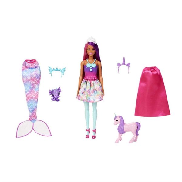 Barbie Dress Up Doll Mermaid with Fantasy Pets Dreamtopia - Barbie