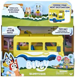 Bluey Eventyrbuss m/2 figurer bus og 2 figurer - Leiker