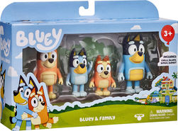 Bluey figur 4 pk 4 pk - Salg