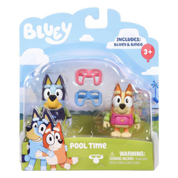 Bluey figur 2 pk Pool Time - Leiker