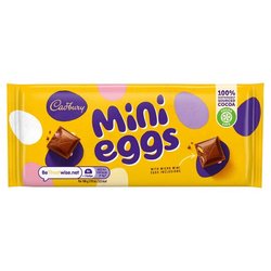 CADBURY MINI EGGS CHOCOLATE BAR 110g Godteri - Godteri