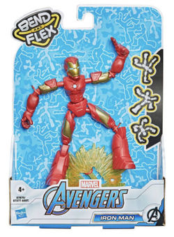 Marvel Avengers Action Figure Iron Man Bend And Flex  Iron Man  - marvel