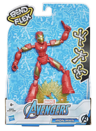 Marvel Avengers Action Figure Iron Man Bend And Flex  Iron Man  - Salg
