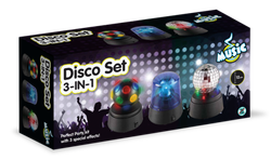 MUSIKK - DISCO SETT 3-I-1 Discosett 3 i 1 - Musikk og disco