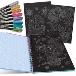Nebulous Star Black Pages Coloring Book - Isadora fargelegandes bok - Nebulous Stars