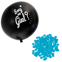 Gender Reveal Ballong - BLÅ Blå - Bursdag/Fest