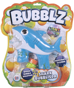 Såpeboblepistol Hai Bubble Blaster B/O Bubblz Såpeboblepistol Hai - Såpebobler