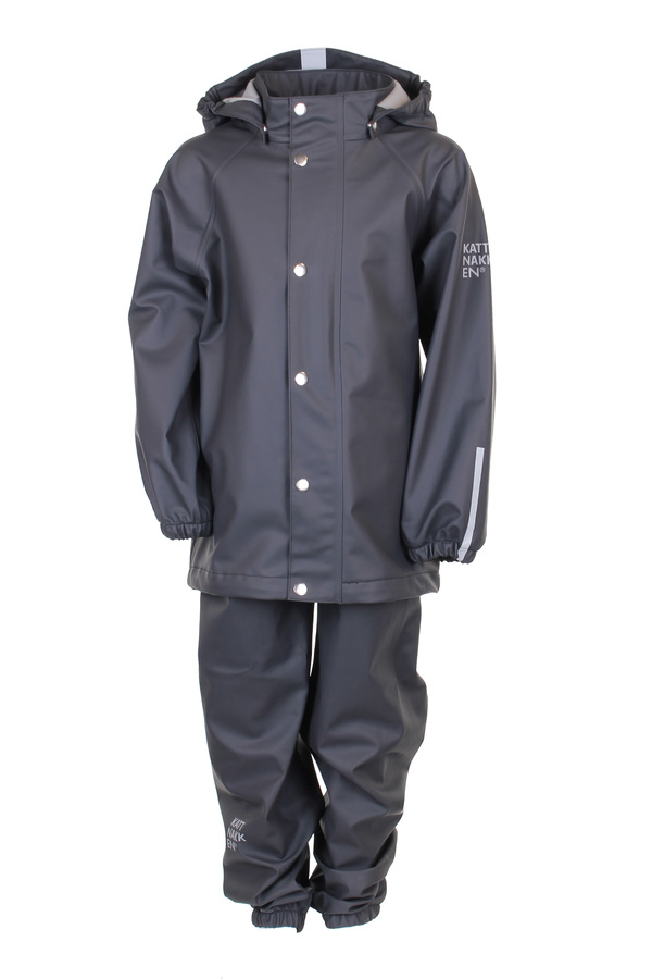 Kattnakken regnsett junior  Kattesvart - Kattnakken