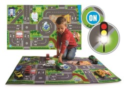 Junior driver bilteppe m/trafikklys bilteppe - BB Junior