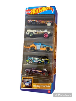 Hot Wheels Basics 5-pack  Demo Destruction - hotwheels