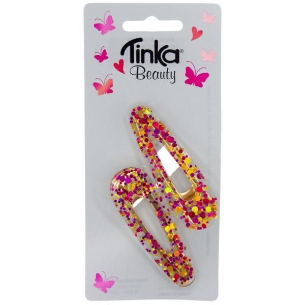 HÅRSPENNE ROSA TRANSPARENT 2 STK TINKA BEAUTY rosa transparent - Tinka