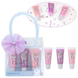 LIPGLOSS I VESKE 3 STK. ICE WORLD TOPMODEL lipgloss - Top Model
