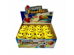 MYK SKUMBALL/STRESSBALL- SMILEY (7CM) 1stk gul smiley ball - Småvarer
