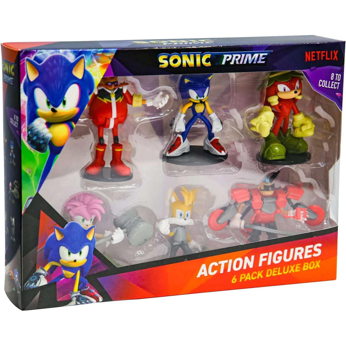 Sonic primr - figurer 6pk deluxe box 6 pk - Sonic The HedgeHog