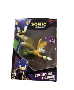 Sonic prime - collectible figures 1pk Miles uten drakt  - Sonic The HedgeHog