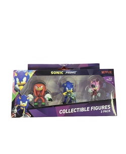 Sonic prime - figurer 3pk Raud, blå og rosa - Sonic The HedgeHog