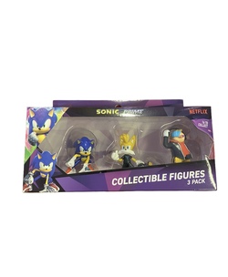 Sonic prime - figurer 3pk Blå, gul og menneske - Sonic The HedgeHog