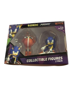 Sonic prime - figurer 2 pk raud og blå - Sonic The HedgeHog