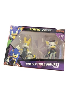 Sonic prime - figurer 2 pk Gul og kvit - Sonic The HedgeHog