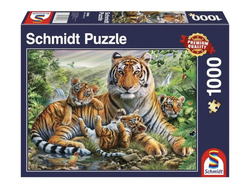 Schmidt puslespill 1000 Tigerfamilie 1000 biter - Schmidt