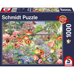 Schmidt puslespill 1000 Blooming Garden - lev uke 30 1000 biter - Schmidt