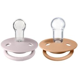 Bibs De Lux 2 Pack Silicon One Size - Pink Plum / Peach Pink Plum / Peach - Bibs