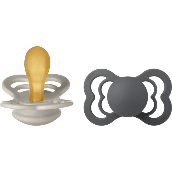 Bibs Smokk Supreme 2 Pack Natural Rubber Size 2 - Sand / Iron Sand / Iron - Bibs