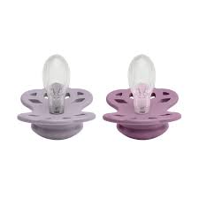 Bibs Smokk Infinity 2 Pack Silicone Size 2 - Fossil Grey / Mauve  Fossil Grey / Mauve - Bibs