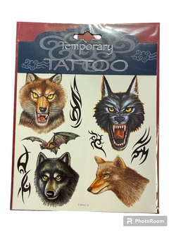 Tattovering - Ville dyr t2p047b - Salg