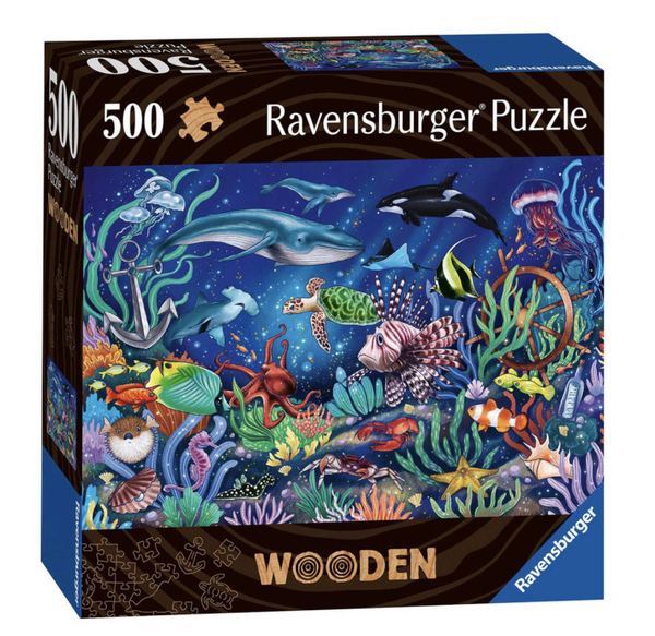 Ravensburger puslespill 500 Trepuslespill Under havet  500 biter - Salg