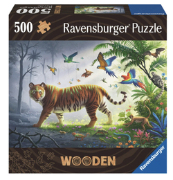 Ravensburger puslespill 500 Trepuslespill Tiger  500 biter - Ravensburger