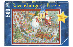 Ravensburger puslespill 500 Her kommer julen! 500 biter - Ravensburger