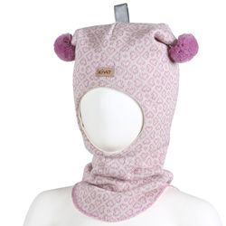 Kivat Balaklava rosa med hjerter - 481 - 11U/22  rosa m/ hjertet 481 - 11U/22 - Kivat